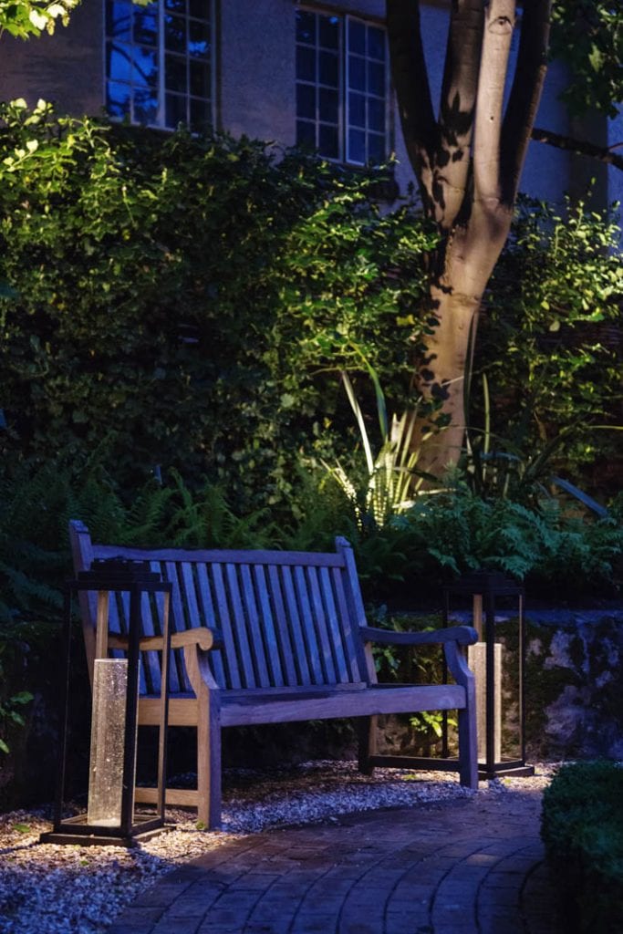 0058 - 2014 - Old Parsonage Hotel - Oxford - Low Res - Garden Evening Bench - Web Feature