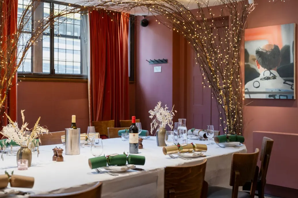 S7R02032 - 2022 - Quod Restaurant & Bar - Oxford - High Res - Red Room Festive Private Dining - Web Feature