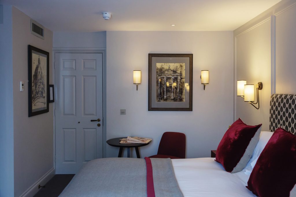 0006 - 2014 - Old Parsonage Hotel - Oxford - High res - Small Double bedroom Sketches (Press Web)